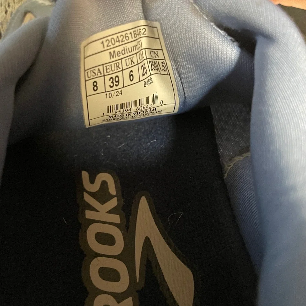 Brooks Adrenaline GTS 24 Womens Running Shoes Blue Grey 1204261B462 Size 8 paint - Picture 7 of 10